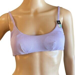 Etam Firsty Bralette Bikini Swim Top XS Lilac Purple Sustainable Fashion Recycle